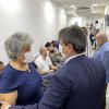 Ex-ministro da Infraestrutura Tarcísio Freitas visita a Santa Casa de Santos